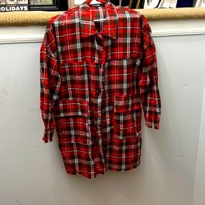 Oversized Plaid Shirt